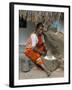 Village Woman Pounding Rice, Tamil Nadu, India-Occidor Ltd-Framed Photographic Print