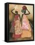 Village Women II-Carol Robinson-Framed Stretched Canvas