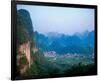 Village Wulingyuan Mountains-null-Framed Art Print