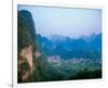 Village Wulingyuan Mountains-null-Framed Art Print