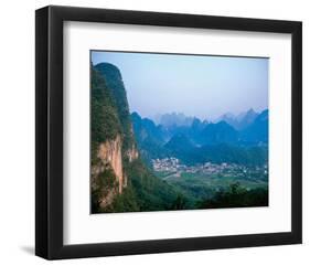 Village Wulingyuan Mountains-null-Framed Art Print