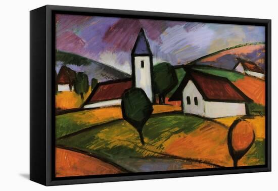 Village-Emil Parrag-Framed Stretched Canvas