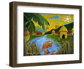 Village-Oscar Ortiz-Framed Giclee Print