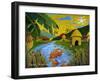 Village-Oscar Ortiz-Framed Giclee Print