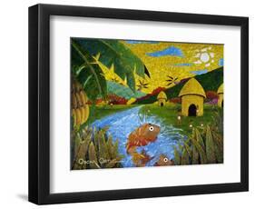 Village-Oscar Ortiz-Framed Premium Giclee Print