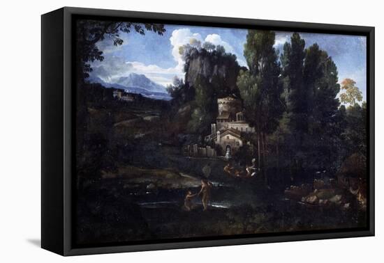 Village-Giovanni Francesco Grimaldi-Framed Stretched Canvas