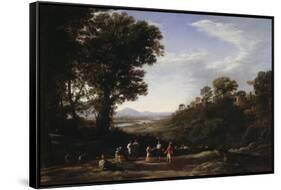 Villagers Dancing, Late 1630s-Claude Lorraine-Framed Stretched Canvas