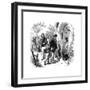 Villagers Going to Church on Sunday, London, 1872-null-Framed Giclee Print