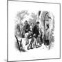 Villagers Going to Church on Sunday, London, 1872-null-Mounted Giclee Print