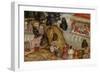 Villagers Paying Homage to a Man and His Family Seated on a Garlanded Verandah, C.1585-null-Framed Giclee Print