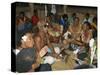 Villagers Singing at Cava Evening, Waya Island, Yasawa Group, Fiji, South Pacific Islands, Pacific-Julia Bayne-Stretched Canvas