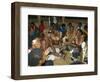 Villagers Singing at Cava Evening, Waya Island, Yasawa Group, Fiji, South Pacific Islands, Pacific-Julia Bayne-Framed Photographic Print