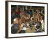 Villagers Singing at Cava Evening, Waya Island, Yasawa Group, Fiji, South Pacific Islands, Pacific-Julia Bayne-Framed Photographic Print