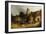 Villagers with their Animals outside the Plough Inn-William Shayer-Framed Giclee Print