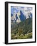 Villages Sarasin and Pongan in the Veneto under the peaks of Pale di San Martino, Dolomites, Italy-Martin Zwick-Framed Photographic Print