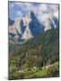 Villages Sarasin and Pongan in the Veneto under the peaks of Pale di San Martino, Dolomites, Italy-Martin Zwick-Mounted Photographic Print