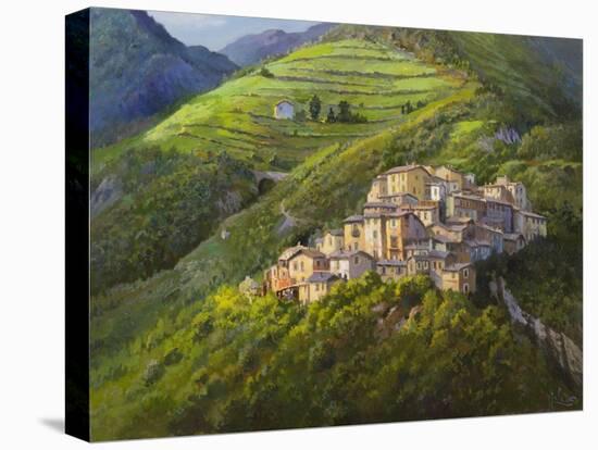 Villaggio sui monti-Adriano Galasso-Stretched Canvas
