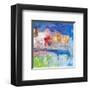 Villaggio sul lago-Italo Corrado-Framed Art Print