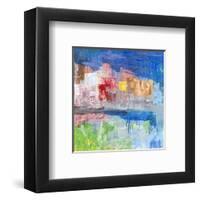 Villaggio sul lago-Italo Corrado-Framed Art Print