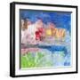 Villaggio sul lago-Italo Corrado-Framed Art Print