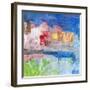 Villaggio sul lago-Italo Corrado-Framed Art Print