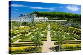 Villandry Castle with Garden, Indre-Et-Loire, Centre, France-phbcz-Stretched Canvas