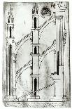 Section of the Wall and Arch of the Absidial Chapels of Reims Cathedral-Villard de Honnecourt-Laminated Giclee Print