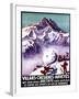 Villars, Switzerland - Naughty Gnomes Making Giant Snowball Poster-Lantern Press-Framed Art Print