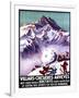 Villars, Switzerland - Naughty Gnomes Making Giant Snowball Poster-Lantern Press-Framed Art Print