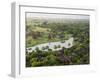 Villas at Aureum Palace Hotel and nearby stupas in the Bagan plain, Mandalay Region, Myanmar-null-Framed Photographic Print