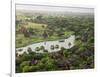 Villas at Aureum Palace Hotel and nearby stupas in the Bagan plain, Mandalay Region, Myanmar-null-Framed Photographic Print