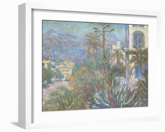 Villas at Bordighera, 1884-Claude Monet-Framed Giclee Print