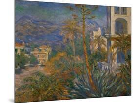 Villas at Bordighera, Italy Canvas, on loan from GAN.-Claude Monet-Mounted Giclee Print