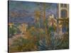 Villas at Bordighera, Italy Canvas, on loan from GAN.-Claude Monet-Stretched Canvas