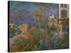 Villas at Bordighera, Italy Canvas, on loan from GAN.-Claude Monet-Stretched Canvas