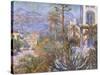 Villas at Bordighera-Claude Monet-Stretched Canvas