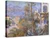 Villas at Bordighera-Claude Monet-Stretched Canvas