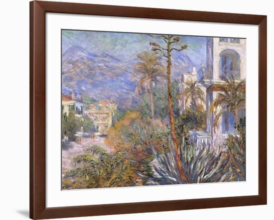 Villas at Bordighera-Claude Monet-Framed Art Print