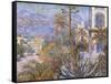 Villas at Bordighera-Claude Monet-Framed Stretched Canvas