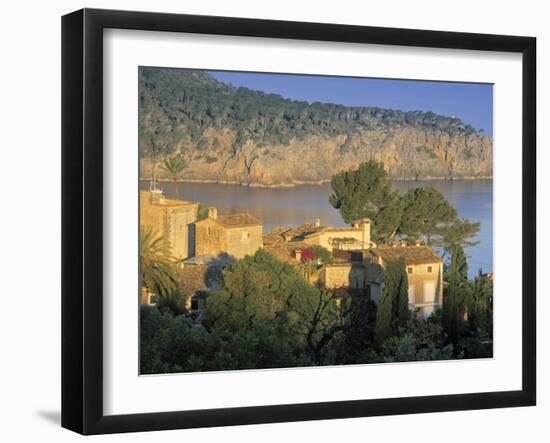 Villas by the Sea, Deya, Majorca, Balearics, Spain-Peter Adams-Framed Premium Photographic Print