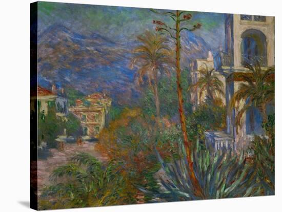 Villas in Bordighera, Italy-Claude Monet-Stretched Canvas