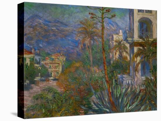 Villas in Bordighera, Italy-Claude Monet-Stretched Canvas