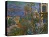 Villas in Bordighera, Italy-Claude Monet-Stretched Canvas