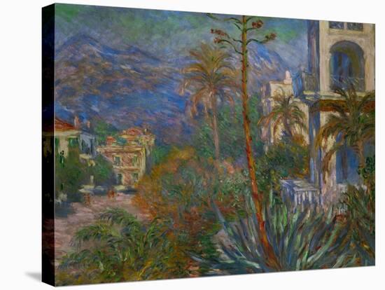 Villas in Bordighera, Italy-Claude Monet-Stretched Canvas