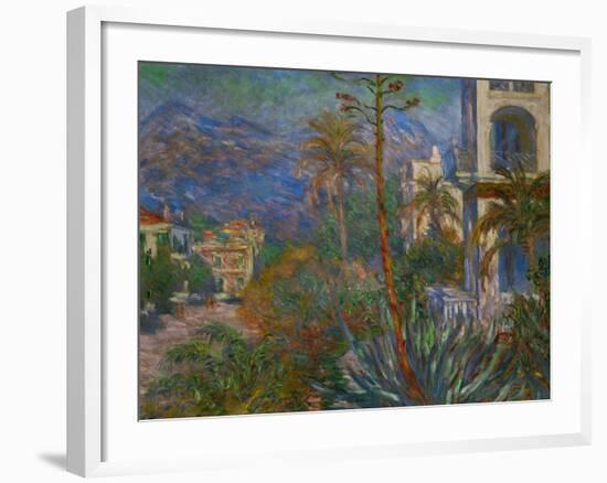 Villas in Bordighera, Italy-Claude Monet-Framed Giclee Print