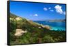 Villas with a View, St John, US Virgin Islands-George Oze-Framed Stretched Canvas