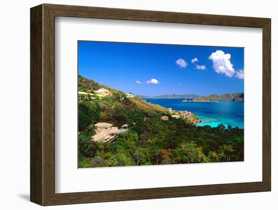 Villas with a View, St John, US Virgin Islands-George Oze-Framed Photographic Print