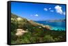 Villas with a View, St John, US Virgin Islands-George Oze-Framed Stretched Canvas