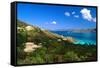 Villas with a View, St John, US Virgin Islands-George Oze-Framed Stretched Canvas