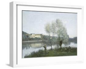 Ville D'Avray, c.1865-Jean-Baptiste-Camille Corot-Framed Giclee Print
